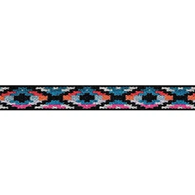 Immagine di Prym &quot;, Colore: Blu, Rosa &amp; Motivo: Etnico Multicolore, con Motivo Colour Elastico, Poliestere, 25 mm/1 7 m