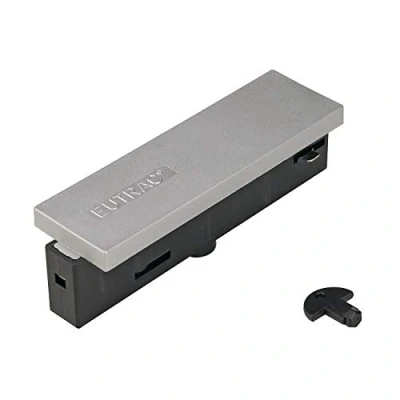 Immagine di Eutrac 145534 Componente per sistema su binario ad alta tensione Connettore dritto Middenvoeding Grigio Argento