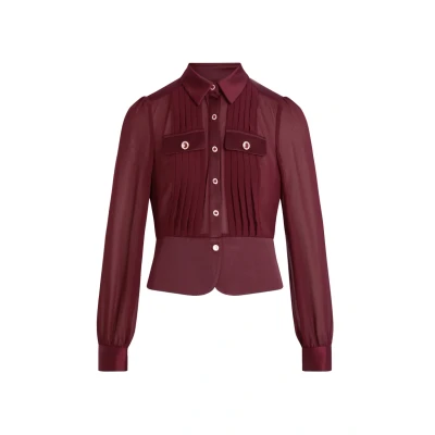 Immagine di Morgan Longsleeved WITH Pleats Camicia, Donna, Taglia: 40, Prune