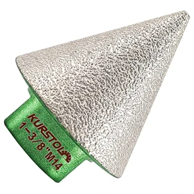 Immagine di KURSTOL Fresa Diamantata Punte Smusso 35 mm x M14 per esistenti di piastrelle in gres porcellanato marmo granito
