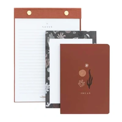 Immagine di Kokonote: Set Blocchi Appunti Kalima Kit di 3 Block Notes diversi formati con Quaderno A6, Organizer Personale, To Do List Planner Collection