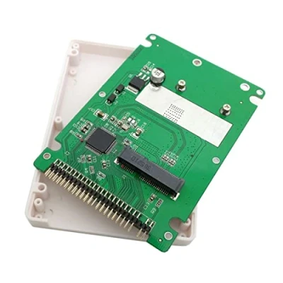 Immagine di chenyang mSATA Mini SATA SSD a IDE 44Pin 2.5 pollici Hard Disk Case Enclosure Box Bianco per Notebook Laptop