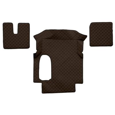 Immagine di F CORE FL21 BROWN Set tappetino Finta pelle anteriore 3 marrone