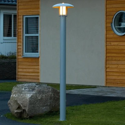 Immagine di Konstsmide 402 312 Heimdal Lampada da terra per esterni a risparmio energetico, LED (monocolore) E27 60 W Argento