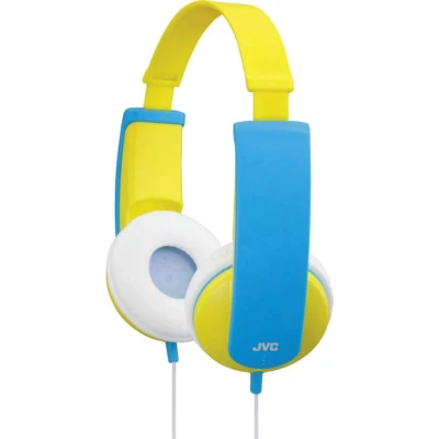 Immagine di JVC HA KD5 Y E Bambini On Ear cuffia auricolare via cavo Giallo, Blu limitazione del volume, archetto leggero