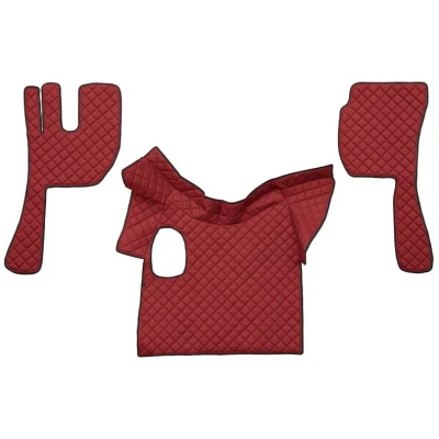 Immagine di F CORE FL12 RED Set tappetino Finta pelle anteriore 3 Rosso
