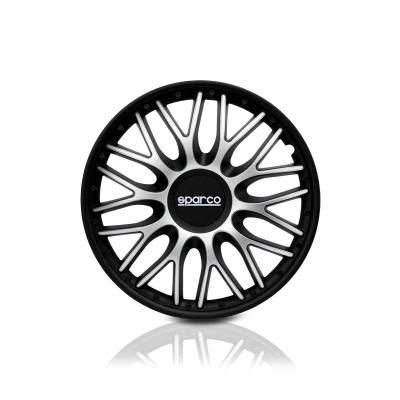 Immagine di SPARCO ROME SPC1696SVBK Copricerchi 16Inch nero/argento