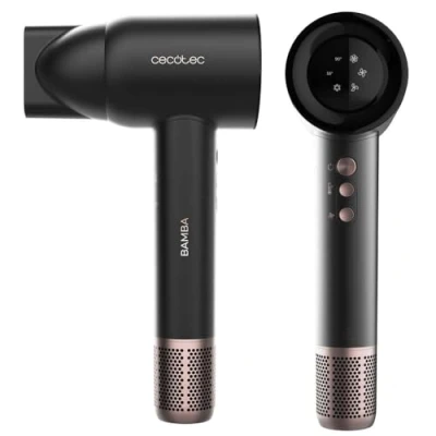 Immagine di Cecotec Asciugacapelli IoniCare RockStar Nano IonTech. 1600 W, Ioni, 110000 rpm, Schermo, Controllo intelligente del Calore, 3 Temperature, Velocità e Funzione Memoria