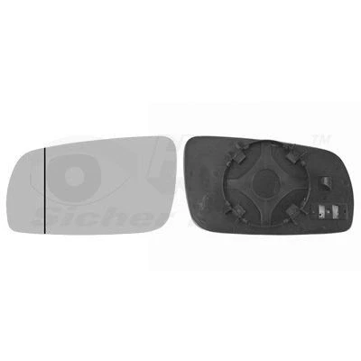 Immagine di VAN WEZEL 7625837 Vetro Specchio Retrovisore Sx SKODA: Fabia I Hatchback, 1 Combi