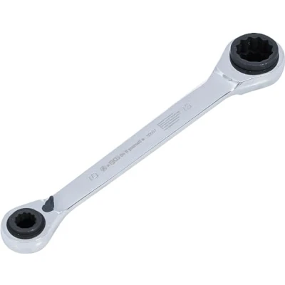 Immagine di Kraftmann, 30007, Chiave a cricchetto, 4 in 1, 10 x 13 e 17 19 mm