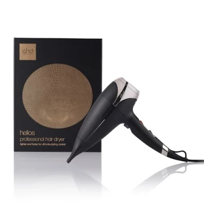Immagine di ghd Helios Asciugacapelli Professionale Nero Leggero, Asciugatura Rapida, Controllo Styling Ottimale Per Tutti i Tipi di Capelli