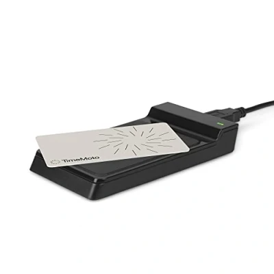 Immagine di Lettore RFID TimeMoto RF—150, compatibile con badge e portachiavi TimeMoto, compatto, portatile, frequenza 125 kHz, facile connessione al PC