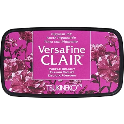 Immagine di Tsukineko Delizia Viola Delight Versafine Clair Tampone d&#039;inchiostro, Materiale Sintetico, 5.6 x 9.7 2.3 cm