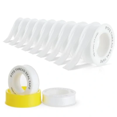 Immagine di Set di 9 nastri sigillanti per filettature in PTFE 12mm x 15m, nastro sigillante impermeabile tubature, soffioni doccia e valvole, filo filettature, ideale prevenire perdite.