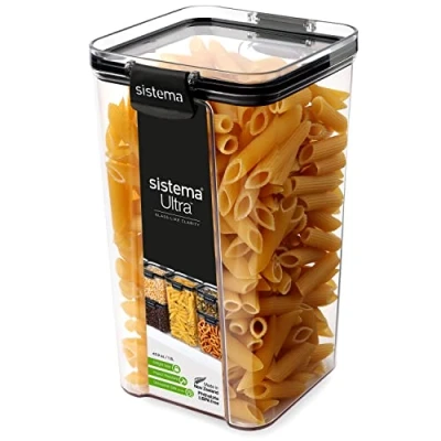 Immagine di Sistema Ultra Tritan Contenitori ermetici per dispensa e cucina 1,3 l Impilabili Con clip Privi di BPA