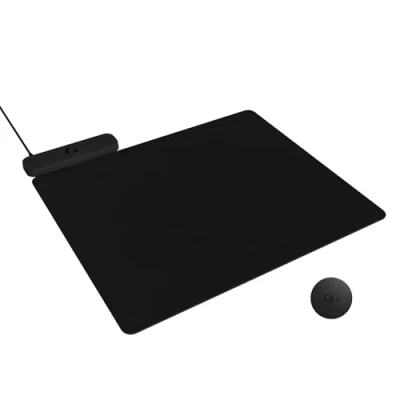 Immagine di Logitech G POWERPLAY 2, tappetino di ricarica wireless per mouse gaming compatibili, 34,5 X 28,4 cm, altezza 3,5 mm, PC/Mac Nero