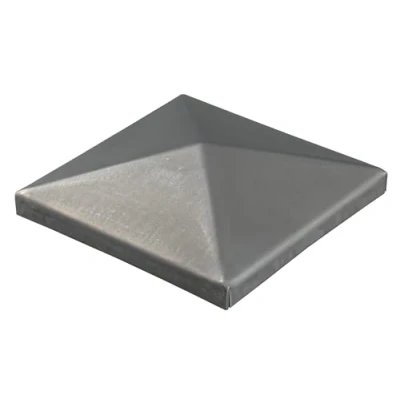 Immagine di Alberts 866952 Copripalo per pali in metallo quadro, acciaio, 80 x mm, Set da 10