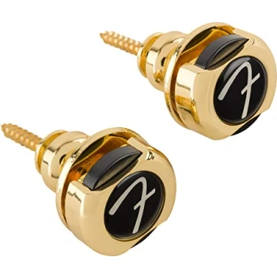 Immagine di Fender Infinity Strap Locks per Chitarra e Basso Rotazione a 360 Oro