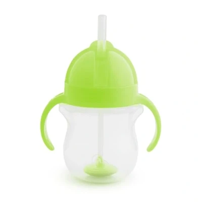 Immagine di Munchkin Click Lock Tip &amp; Sip Straw Cup, Baby Toddler Sippy Cups with Straw, BPA Free Non Spill Weighted Childrens Cups, Bottle, Trainer Cup (7 oz/207 ml, Green)