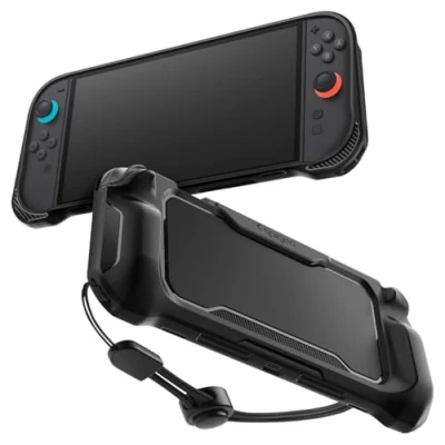 Immagine di Spigen Custodia Rugged Armor Compatibile con Nintendo Switch 2 2025 Nero Opaco