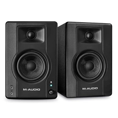 Immagine di M Audio BX3 BT Casse Attive Monitor Bluetooth da Studio con 120 W di potenza, woofer 3,5&quot; per PC, musica, gaming, streaming, podcasting e Djing, Coppia