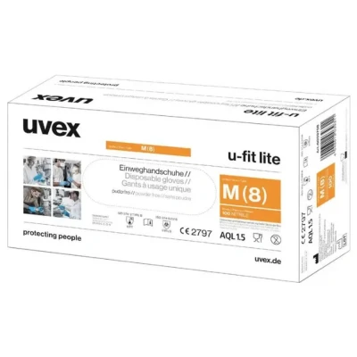 Immagine di uvex u fit lite 6016809 100 pz. Guanto monouso Taglia (Guanti): L EN 420:2003+A1:2009, 374 1:2016+A1:2018, 5:2016, 4