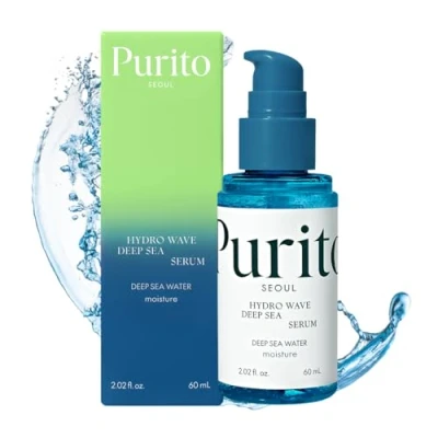 Immagine di PURITO Deep Sea Serum, Lightweight, Hydrating, for All Skin Types, Ampoule, Facial Serum face, Vegan &amp; Cruelty Free, Korean Care, 60ml 2.02fl.oz