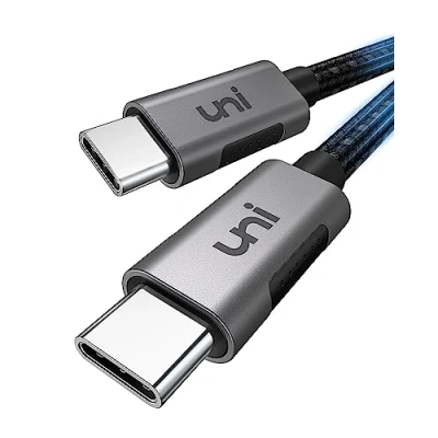 Immagine di uni Cavo USB Type C Ricarica Rapida (100W 3M) a C, in nylon QC 4.0/PD 5A Tipo intrecciato per iPad Pro/Air, MacBook Samsung, Pixel, Switch, Xiaomi, HUAWEI, ecc.