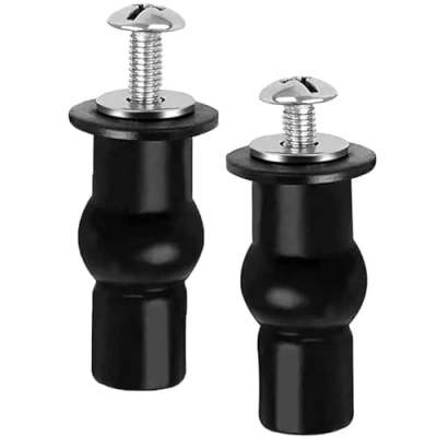 Immagine di 2 Pezzi Fissaggio Tavoletta WC,Fissaggi WC Sedile,Accessori per Sedile WC,Fissaggio Vite WC,Viti di WC,per Sedili WC,Materiale in Gomma(Stile 1)