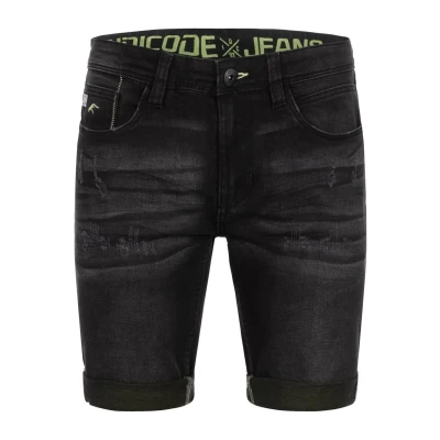 Immagine di Indicode Uomini INZalento Jeans Shorts Pantaloncini Used Look con 4 Tasche Black S