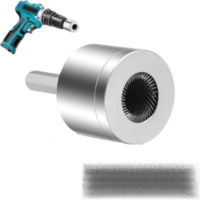 Immagine di Pulitore per tubi in rame completamente metallo, spazzola la pulizia dei rame, trapano da 15 mm e 22 mm, punta pulire (15 mm)