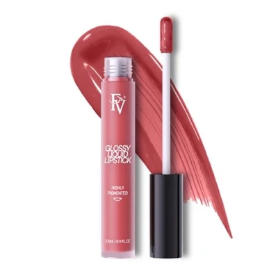 Immagine di FV Rossetto Liquido, Vegan Alta Pigmentazione e Lunga Durata, Effetto Gloss Idratante Luminoso, Senza Crudeltà, Coy Glossy