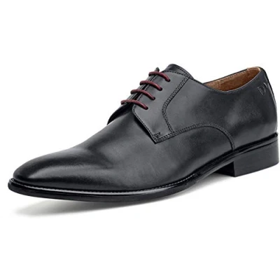 Immagine di DIGEL Scarpe Simon Pelle Liscia Cuciture Ornamentali Nero Nero, 42 EU