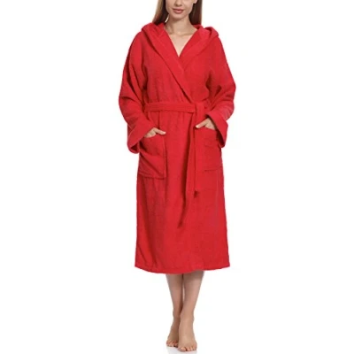 Immagine di Ladeheid Accappatoio Donna in Spugna di Cotone LA40 102 (Rosso (D10) (Grammatura 450), S)