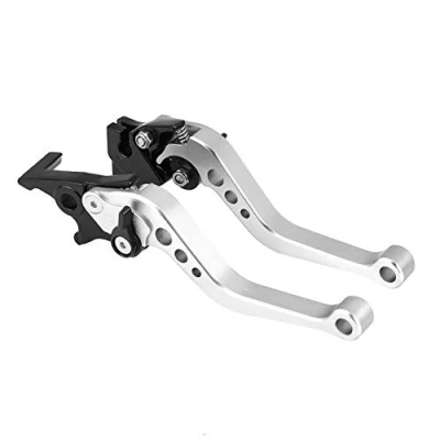 Immagine di 1 paio di leve moto freno frizione leve, motocross (argento)