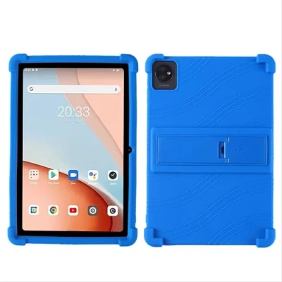 Immagine di GIOPUEY Cover Compatibile con Blackview Tab 70 WiFi Supporto Custodia Protettiva in Silicone TPU Morbida Case Dark Blue