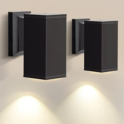 Immagine di Aigostar Lampada da Parete Esterno Impermeabile IP65 GU10 Alluminio Esterni, Applique Moderna, Luce per Muro Portico Corridoio Terrazza(Confezione 2