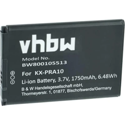Immagine di vhbw batteria compatibile con Panasonic KX PRA15, PRA15EXB, PRX110, PRX110GW telefono fisso cordless (1750mAh, 3,7V, Li Ion)