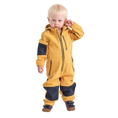 Immagine di first instinct by killtec Unisex Tuta softshell con cappuccio FIOW 35 MNS ONPC, sole oscuro, 122/128, 38900 000