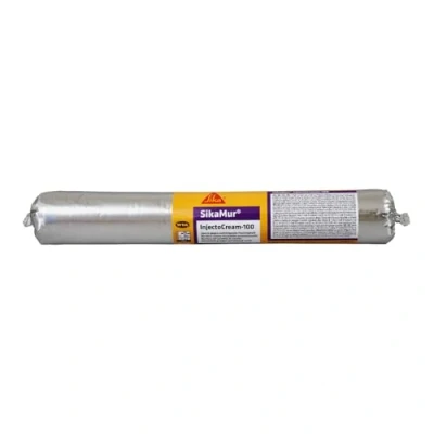 Immagine di Sika SikaMur InjectoCream100, Bianco Trattamento per l&#039;umidità di risalita Barriera chimica idrorepellente iniettabile A base silanica 600ml