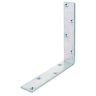 Immagine di Alberts 333607 Angolare per arcarecci, con lati uguali, zincato galvanico, strato spesso passivato, 200 x 40 mm