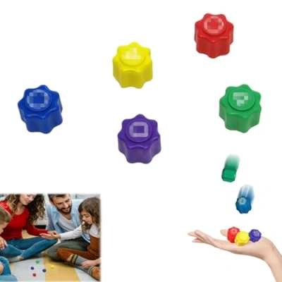 Immagine di Gxlaihly Gioco tradizionale coreano, Gonggi Korean Game, set di ciottoli Jack Stone, Stone Pebbles Set, per allenamento coordinazione, bambini e adulti (5Pcs)