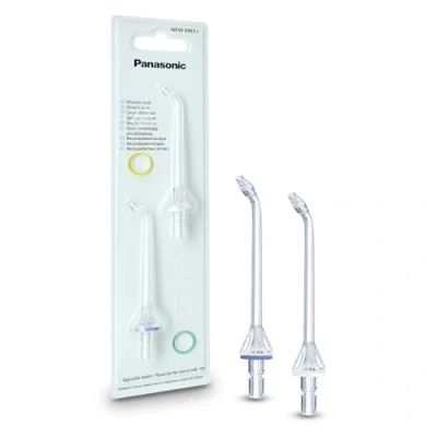Immagine di Panasonic WEW0983X503 Beccuccio di Ricambio per Irrigatore Orale EW1511W503, Confezione da 2 Pezzi, Trasparente