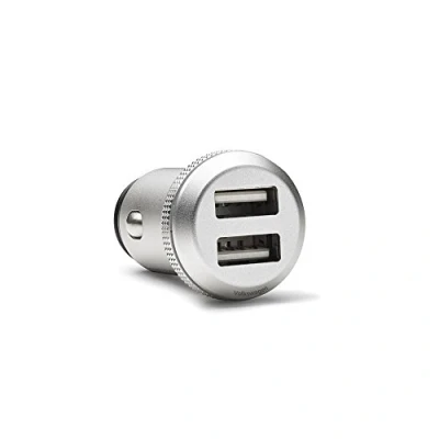 Immagine di Volkswagen 00051443D Adattatore di ricarica USB dual 12 V, in alluminio