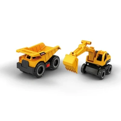 Immagine di Tachan Eroi di Città Set Dumper ed Escavatore (CPA Toy Group 757T00895)