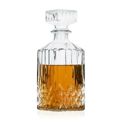 Immagine di Alpina Decanter Classico in Vetro per Whisky, Cognac, liquori Whisky Bottiglia Circa 800 ml