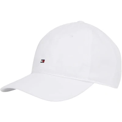Immagine di Tommy Hilfiger Uomo Cappellino Flag Soft 6 Panel in Cotone, Bianco (Th Optic White), Taglia Unica