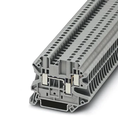 Immagine di Phoenix Contact UT 2,5 TWIN 3044513 Morsetto passante componibile Numero Poli (num): 3 0.14 mm² 4 Grigio 50 pz.