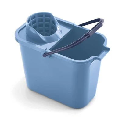 Immagine di Mery 0111.31 Secchio Rettangolare da 12 Litri con scolapasta, Polipropilene, Blu, 23 x 37 29 cm scolapiatti, 23x37x29
