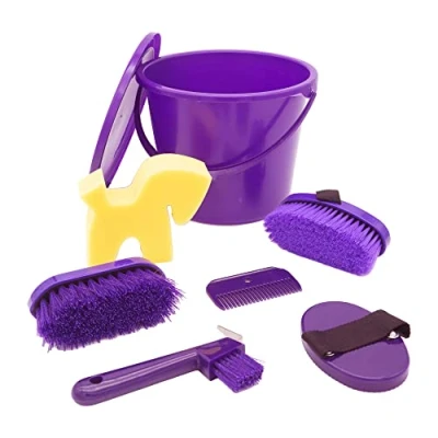 Immagine di PFIFF 102361 Set di Pulizia in Secchio richiudibile, Colore: Lilla 4